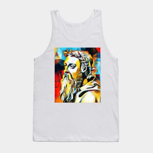 Heraclitus Abstract Portrait | Heraclitus Artwork 2 Tank Top